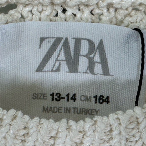 Zara Kids Floral Embroidered Sweater - Picture 7 of 8